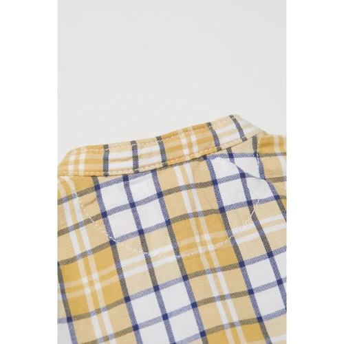 Рубашка H&M 6434638 74 см горчичная: Пол Мальчик