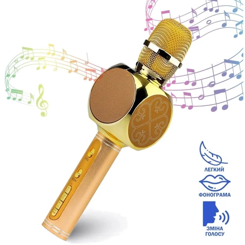 Микрофон Беспроводной караоке микрофон Magic Karaoke YS-63 Gold: Тип преобразователя Динамический