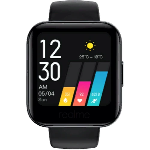 Смарт-годинник Realme Watch Black (RMA161): Дисплей 1.4" (320x320)