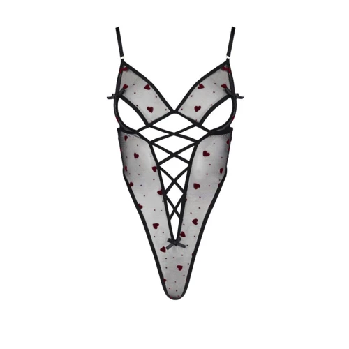 Эротическое боди Passion LOVELIA BODY black XXL/XXXL