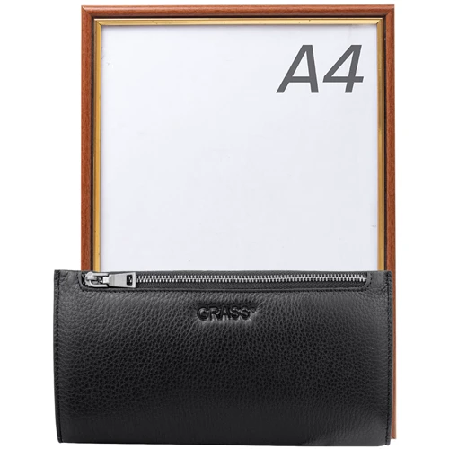 Мужская сумка борсетка Grass черная (SHI-K162-1-black): Застежка Молния