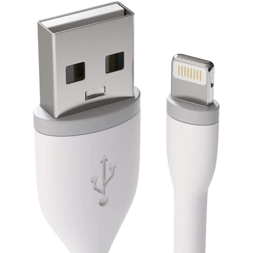 Кабель Satechi USB Cable to Lightning Flexible Charging 15cm White (ST-FCL6W)