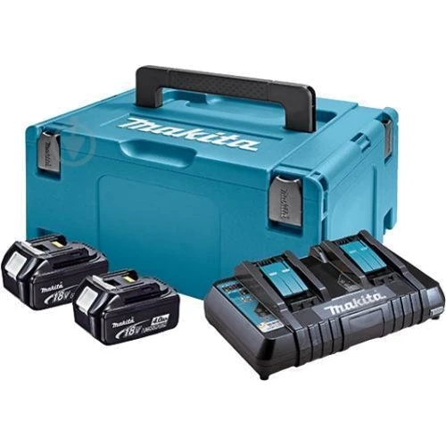 Набор аккумуляторов и зарядных устройств Makita 197504-2 LXT BL1840: Тип Комплект (зарядное устройство + аккумулятор)