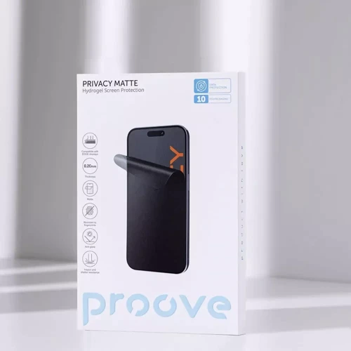 Защитная пленка для iPhone Proove Hydrogel Screen Protection PRIVACY: Тип аксессуара гидрогелевая пленка