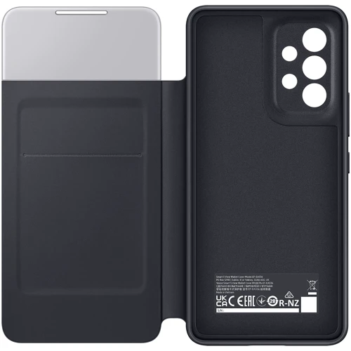Чехол для телефонов Samsung S View Wallet Cover Black (EF-EA536PBEGRU) for Samsung A536 Galaxy A53 5G: Материал поликарбонат и полиуретан