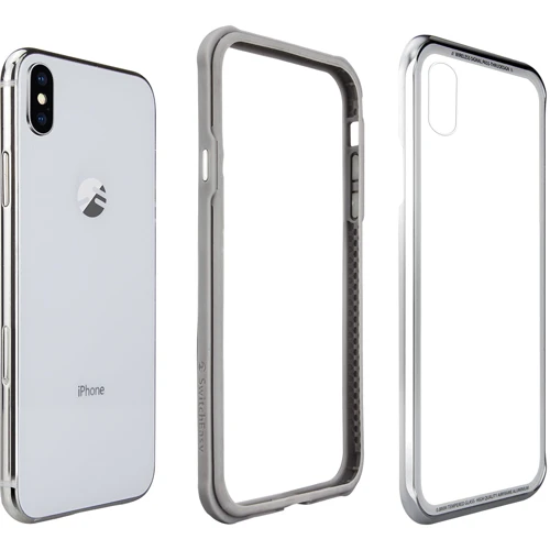 Чохол для iPhone SwitchEasy iGlass Silver (GS-103-46-170-26) for iPhone Xs Max: Матеріали Скло
