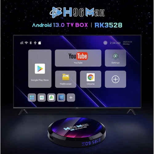 Приставка Smart TV H96 Max V13 (4GB/32GB): Процессор (CPU) Rockchip RK3528