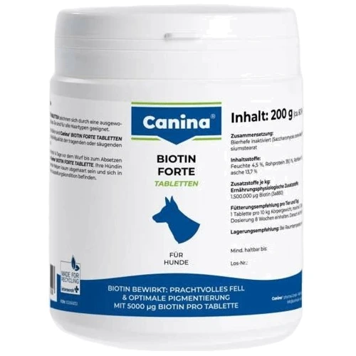 Витамины Canina Biotin forte 200 g 60 таб. Интенсивный курс для шерсти (4027565101108)