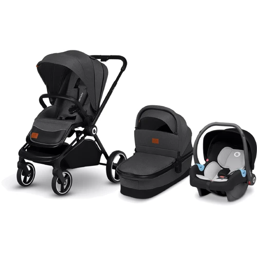 Коляска 3 в 1 Lionelo Mika Grey Graphite