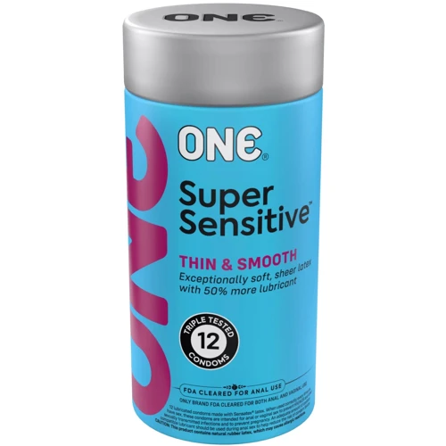 Презервативы ONE Super Sensitive 12 шт, подарочная упаковка тюб
