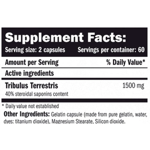 Бустер тестостерона Amix TribuLyn 40% 750mg 120 caps / 60 servings: Форма выпуска капсулированные
