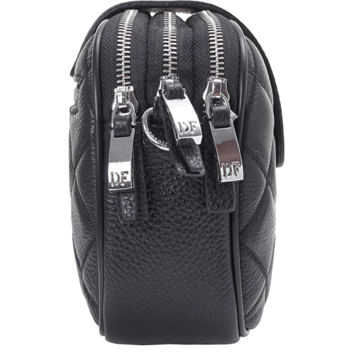 Женская сумка кросс боди Der Flinger черная (SHIDF5804-black): Фактура Матовая, Зернистая