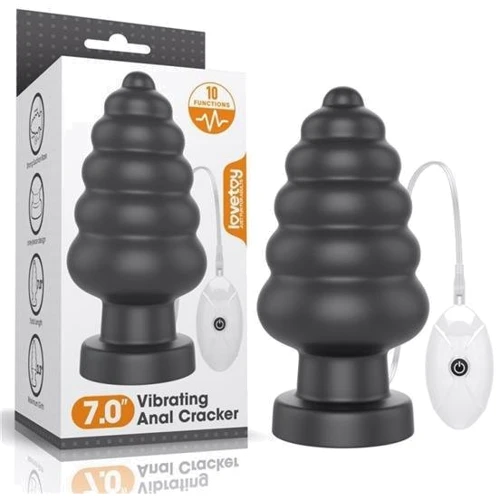 Анальная пробка с вибрацией LoveToy Vibrating Anal Cracker 7" King Sized