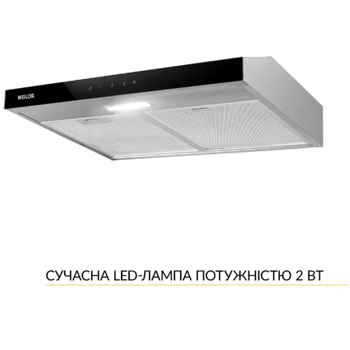 Вытяжка Weilor WPL 6092 I: Рекомендуемая площадь помещения (при высоте 2,7 м), м² 16.5-20.4