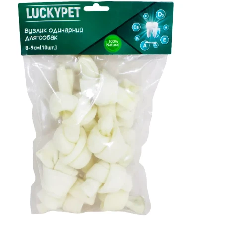 Лакомство для собак Lucky Pet Узелок одинарный №2 8-9 см 10 шт. (551221)