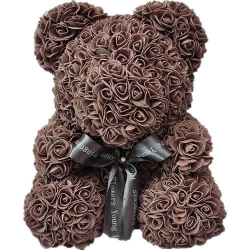 Мишка из роз UFT Bear Flowers UFT BB4 Coffee