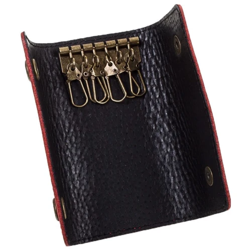 Женская ключница DNK Leather красная (DNK-Keys-Scol-H): Материал Натуральная кожа