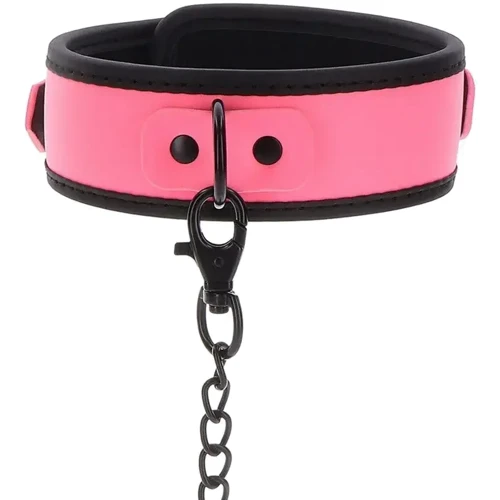 Ошейник с поводком Taboom Collar and Chain Leash (розовый)