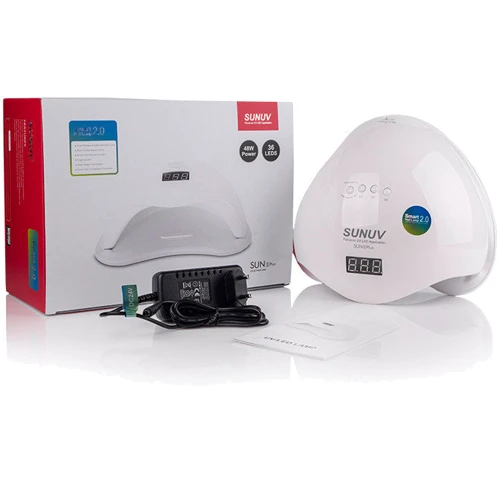 Лампа для манікюру SUN 5 Plus 48 Вт LED+UV білий: Додатково Таймерний режим: 10, 30, 60, 99 секунд