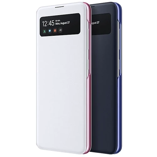 Чехол для телефонов Samsung Wallet Cover View S White (EF-EA415PWEGRU) for Samsung A415 Galaxy A41: Цвет белый