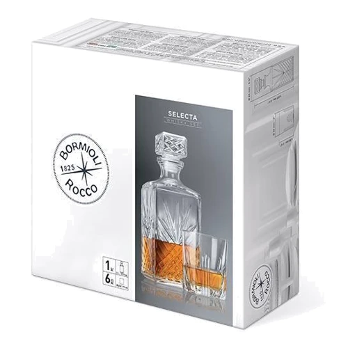 Набор для виски Bormioli Rocco Selecta 7 пр. (226041SAN021990): Объем графина, мл 1000