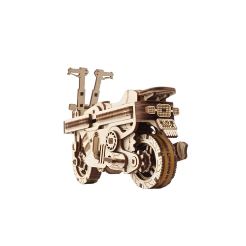 Механический 3D пазл UGEARS Мото Компакт Складной скутер (70168) фото 14