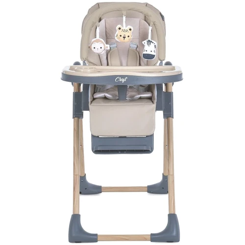 Стульчик для кормления El Camino Craft бежевый (ME 1115-W Beige): Наклон спинки 3 положения