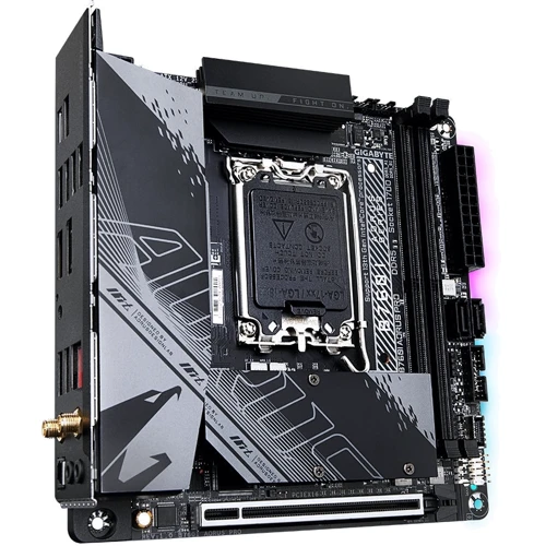 GIGABYTE B760I AORUS PRO: Разъемы на плате USB Type-C, USB 2.0, USB 3.2 Gen 1