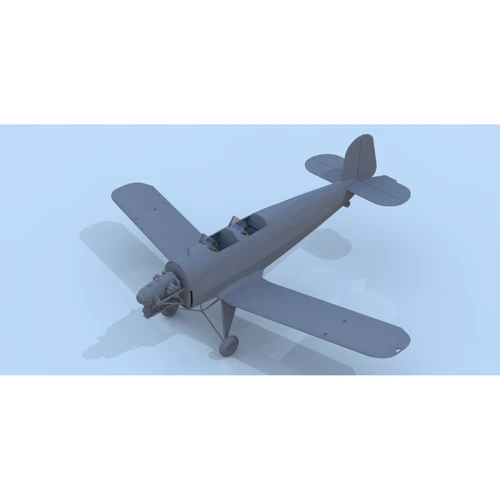 Німецький навчальний літак Bucker Bu 131D, 2МВ Bucker Bu 131D, German training aircraft, WWII (ICM32030): Масштаб 1:32