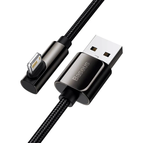 Кабель Baseus USB Cable to Lightning Legend Elbow 2.4A 2m Black (CALCS-A01) фото 3