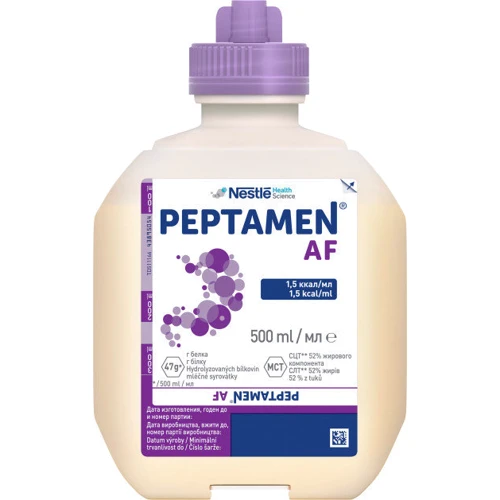 Клінічне харчування Nestle Peptamen Пептамен АФ для дітей старше 3-х років і дорослих, 500 мл (7613036701402)