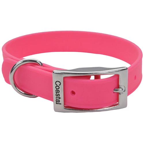 Ошейник Coastal Fashion Waterproof Dog Collar для собак биотановый розовый 1.9x43 см
