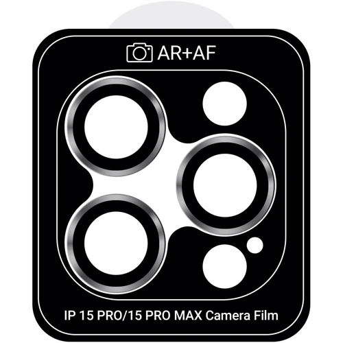 Защитное стекло для iPhone ArmorStandart Pro White Titanium for Camera Apple iPhone 15 Pro / 15 Pro Max (ARM73318)