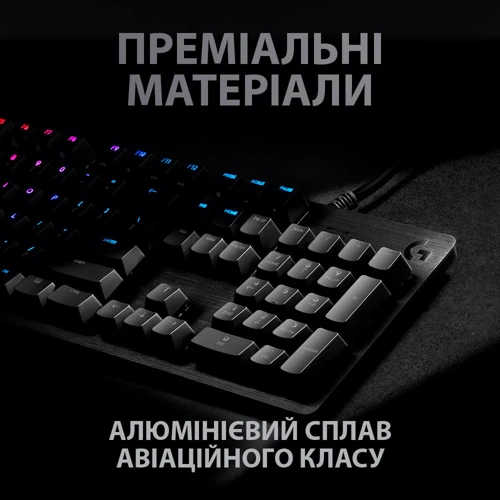 Клавиатура Logitech G512 Carbon Lightsync RGB GX Brown Tactile Carbon (920-009352): Интерфейс подключения USB