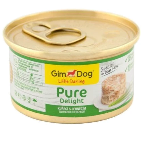 Вологий корм GimDog LD Pure Delight для собак з курчам і ягням 85 g (4002064513041)