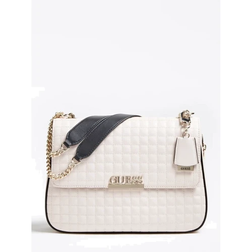 Женская сумка через плечо Guess Matrix Shoulder Bag бежевая (HWVG7740200-SML)