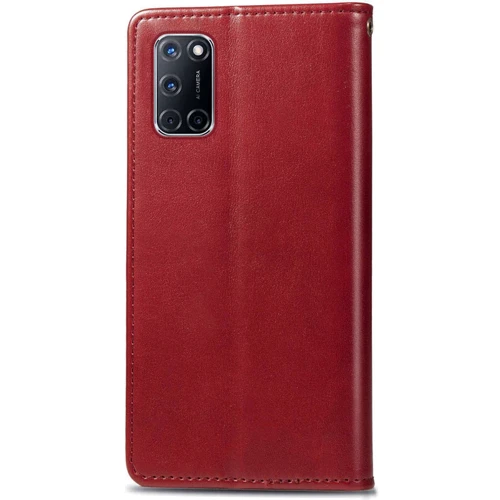 Чохол для телефона Mobile Case Getman Gallant Red for Oppo A52 / A72 / A92: Матеріал Искусcтвенная шкіра і Термополиуретан