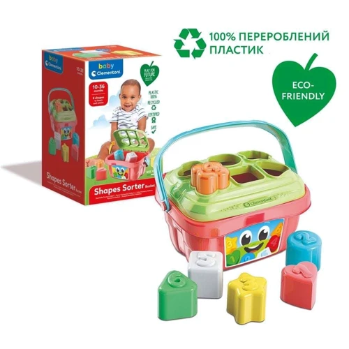 Игрушка-сортер Clementoni Shapes Sorter Bucket (17106)