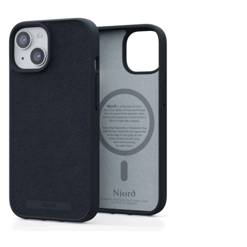 Чехол для iPhone Njord Suede MagSafe Case Black (NA54SU00) for iPhone 15 Pro Max: Материалы Пластик