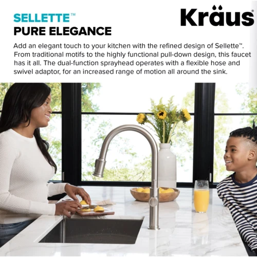 Смеситель для кухонной мойки Kraus KPF-1680SFS