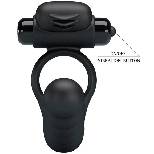 Насадка для анального секса с вибрацией PRETTY LOVE - Hercules Penis Sheath III, BI-210218
