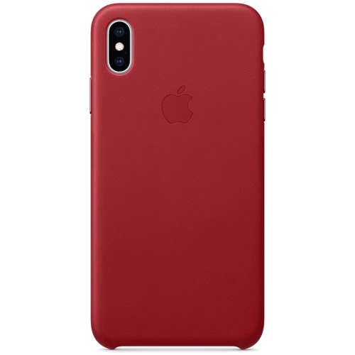 Чехол для iPhone Apple Leather Case (PRODUCT) Red (MRWQ2) for iPhone Xs Max
