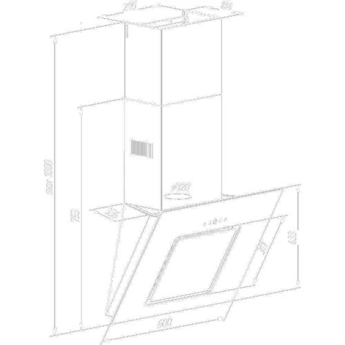 Вытяжка Pyramida NR-F 60 S BL фото 5
