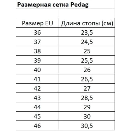 Стелька-супинатор Pedag Siesta размер 42 (4000354006082): Тип Лечебно-профилактические стельки