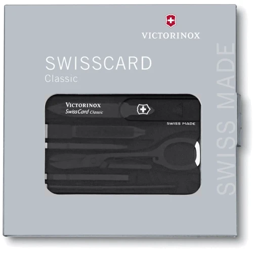 Мультитул Victorinox Swiss Card Onyx 0.7133.T3 (Vx07133.T3): Количество инструментов 10