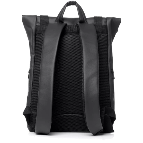 Мужской рюкзак Sambag RollTop 0SHn черный (24238001m): Материал Искусственная кожа
