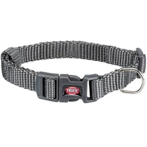 Ошейник Trixie Premium для собак L–XL 40–65 см x 25 мм, нейлон графитовый (4053032020641)