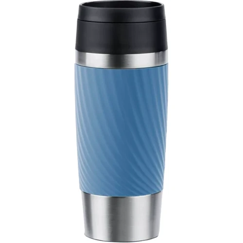 Термокухоль Tefal Travel Mug Classic Twist 360 мл Нержавіюча сталь Блакитний (N2024510)