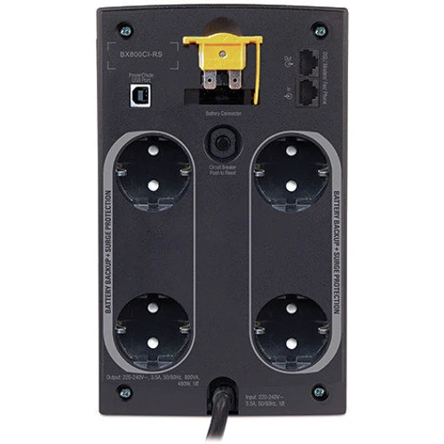 APC Back-UPS RS 800VA (BX800CI-RS): Количество Euro-розеток, шт 4