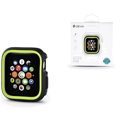 Чехол для Apple Watch Devia Dazzle Series Black/Yellow for Apple Watch 44mm
